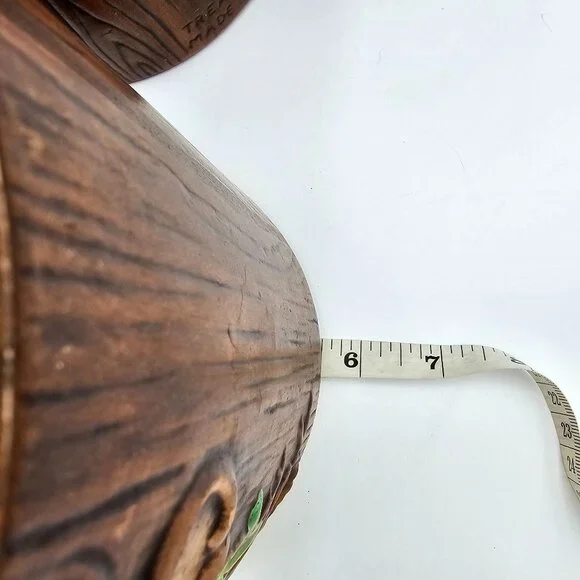 Vintage Treasure Craft US Canister Set - Flour Coffee Tea - Wood Look Ceramic wi - Picture 13 of 14